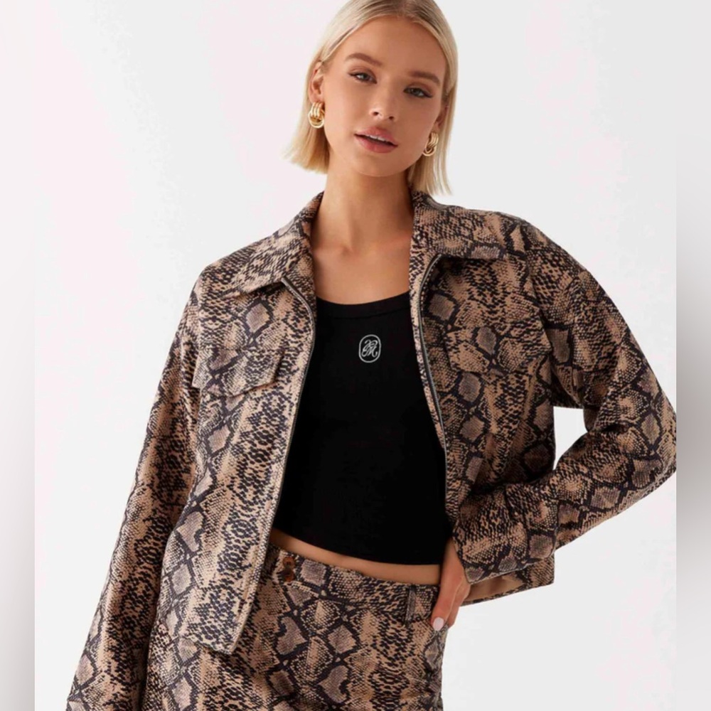 Peppermayo Exclusive - Bethany Oversized Jacket - Snake